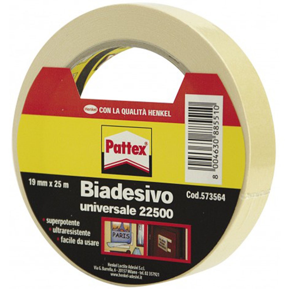 PATTEX Nastro biadesivo universale, 19x25 m