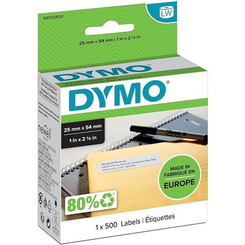 Dymo LW Rotolo etichette 25x54 mm, 500 etichette