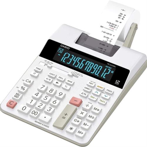 Casio FR-2650RC Calcolatrice da tavolo con rotolo, 12 cifre