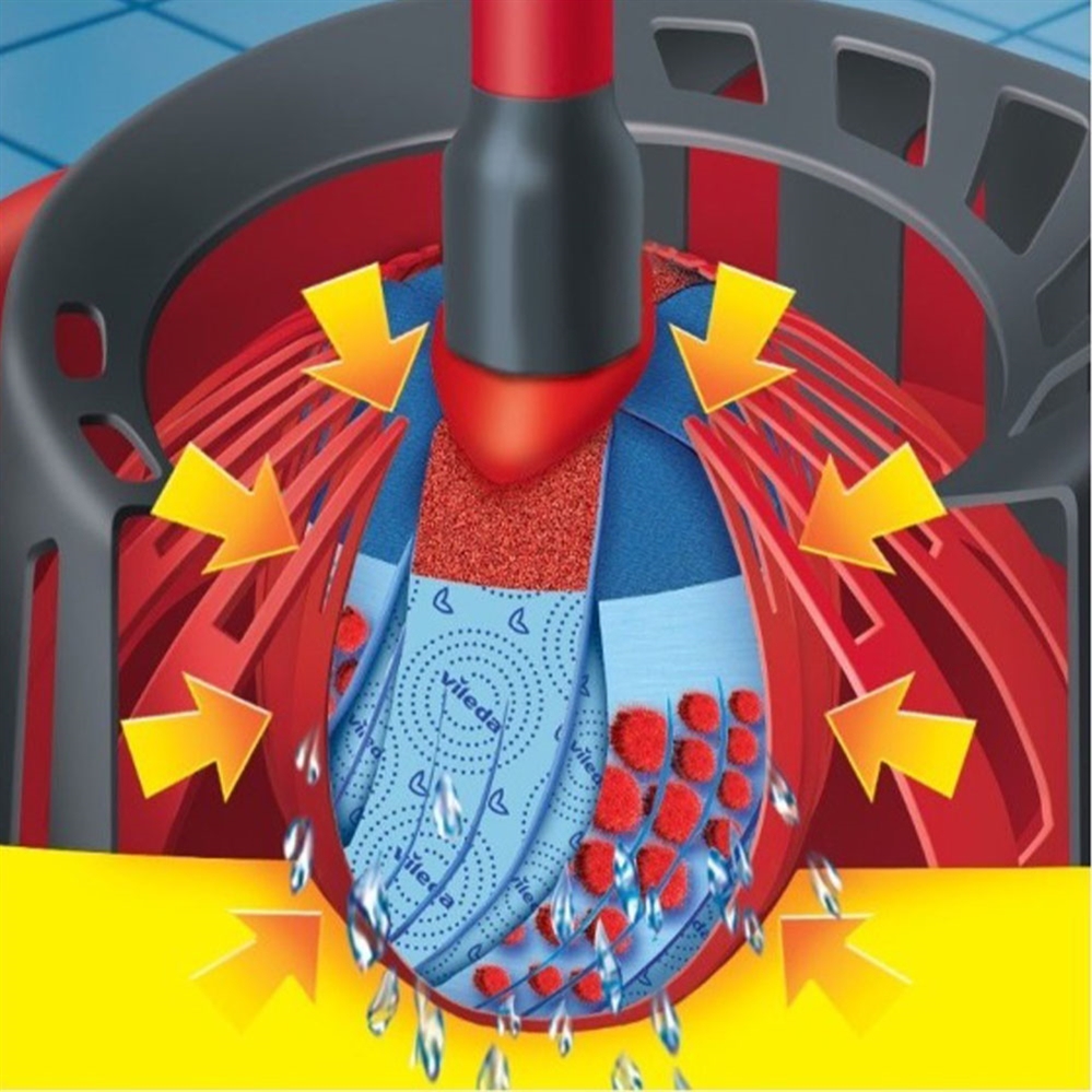 Vileda Super Mocio Kit completo lavapavimenti e secchio