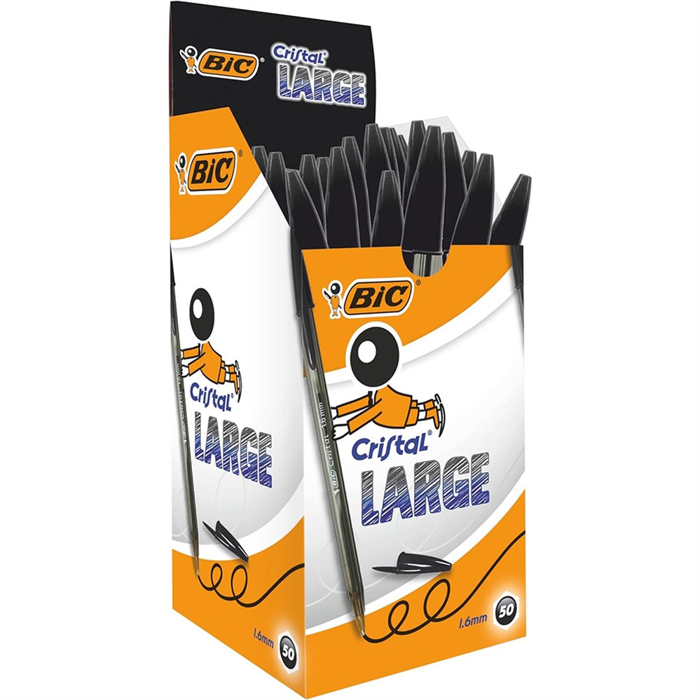 Bic® Penna a sfera Punta large 1.6 mm, colore nero